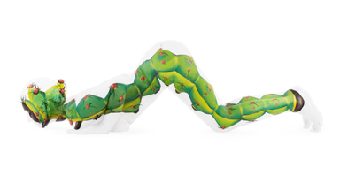 Body Painting Fine Artist Brings animal Yoga Poses To Life On Human Canvas