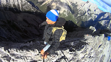 Risking An 8550ft Drop: Thrill seekers Walk Along Treacherous Mountain Ridge