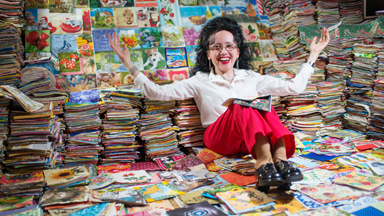 Cleaning up: Napkin collector keeps breaking own world record