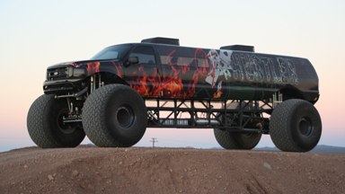 $1M 'Sin City Hustler' Is World's Longest Monster Truck