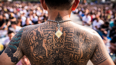 Tattoo Turmoil: Buddhist rejuvenate the magical protection of tattoos at feverish festival