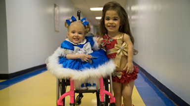 Disabled sisters are queens of beauty pageant