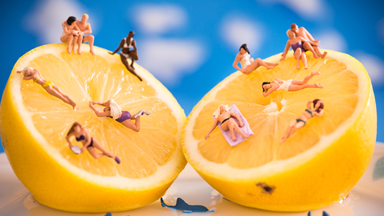 Artist creates surreal scenes of little people doing big jobs using macro-photography
