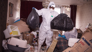 Britain's Hidden Hoarders: Woman Who Hasn't Seen Her Floor In Four Years Helped By Extreme Cleaning Team
