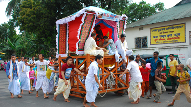 Thousands of Devotees Gather for Bangladeshi Religious Procession