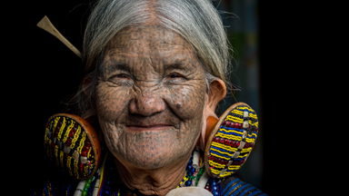 Tatts crazy: Women of Chin tribe showoff face tattoos