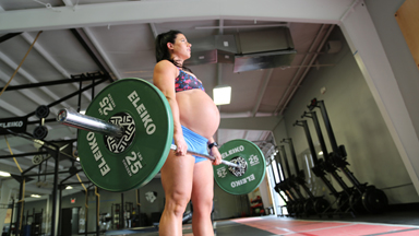 The Weight Is Almost Over: Pregnant CrossFitter Deadlifts Days Before Due Date