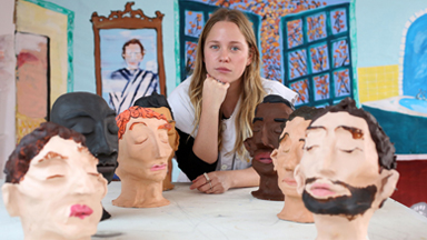 Single Woman Bored Of 'Are You Single?' Question Makes Boyfriends Out Of Clay