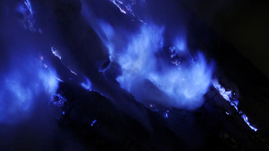 Burning Blue: Indonesia’s Psychedelic Sulphur Volcano