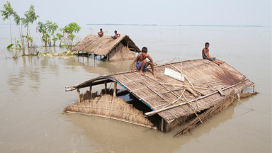 Thousands Of People Hit By Flooding In Northern Bangladesh