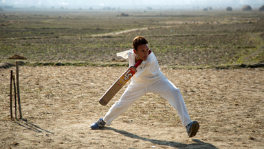 Bowled over: Armless cricketer bats against the odds