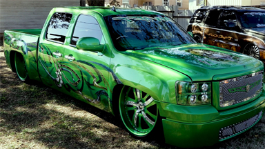 GMC Sierra Converted Into Insane 'Green Envy'