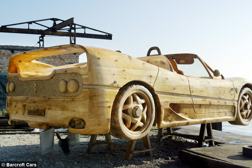 Wood you believe it Floating Ferrari Made From Pine