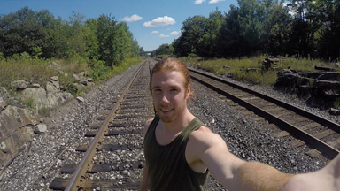Train-Hopping: Daredevil travels the country by hitching free rides on freight trains