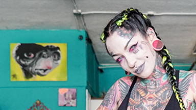 Modified Mom Tattoos Eyeballs Pink