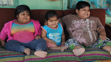 Uncontrollable appetite: Three obese children battle eating disorder