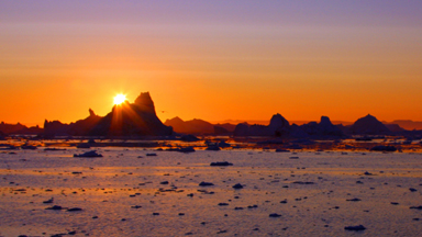 BREATHTAKING - The Sun Sets on the Ilulissat Icefjord