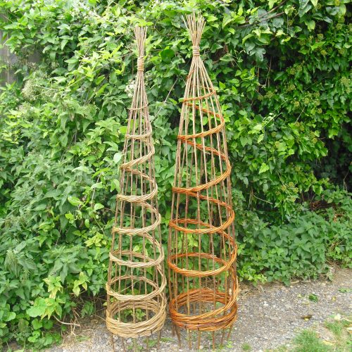 Willow plant support wigwams