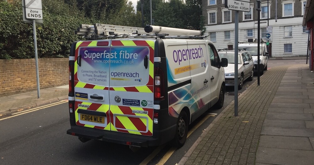 a bt openreach van