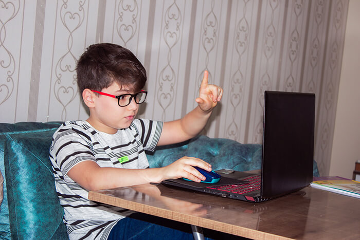 Boy on laptop