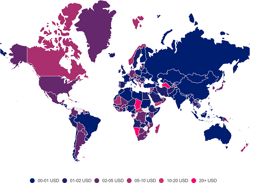 Map of the world