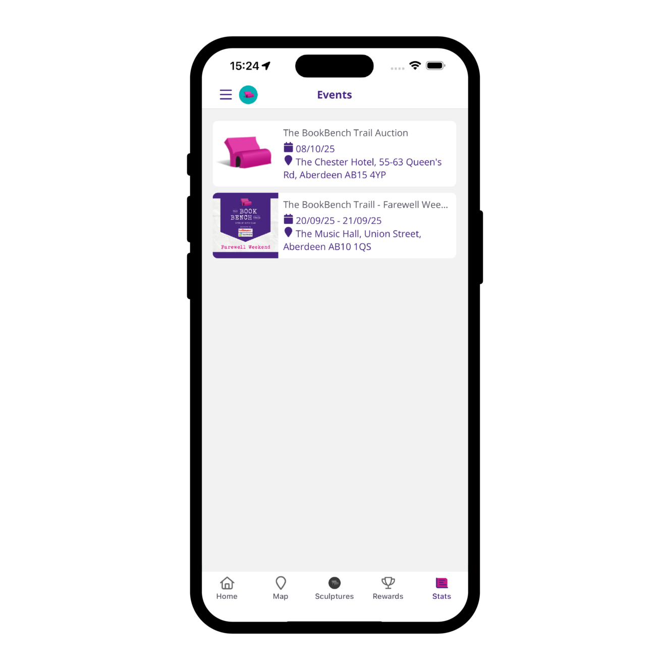 Book Bench Mockups Events