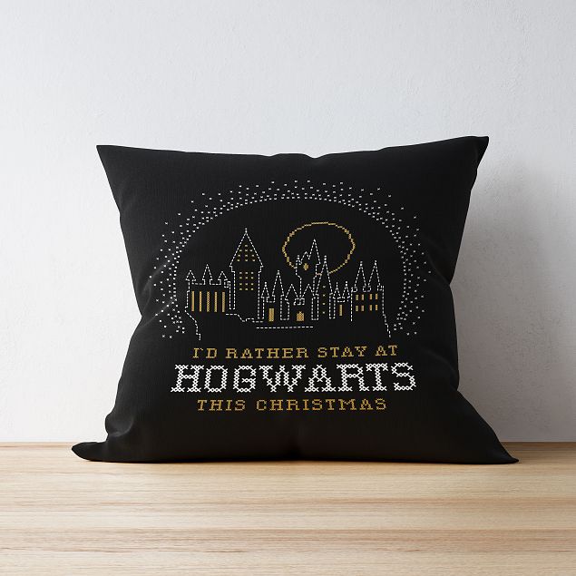 Harry Potter™ Personalised Cushion - Hogwarts This Christmas