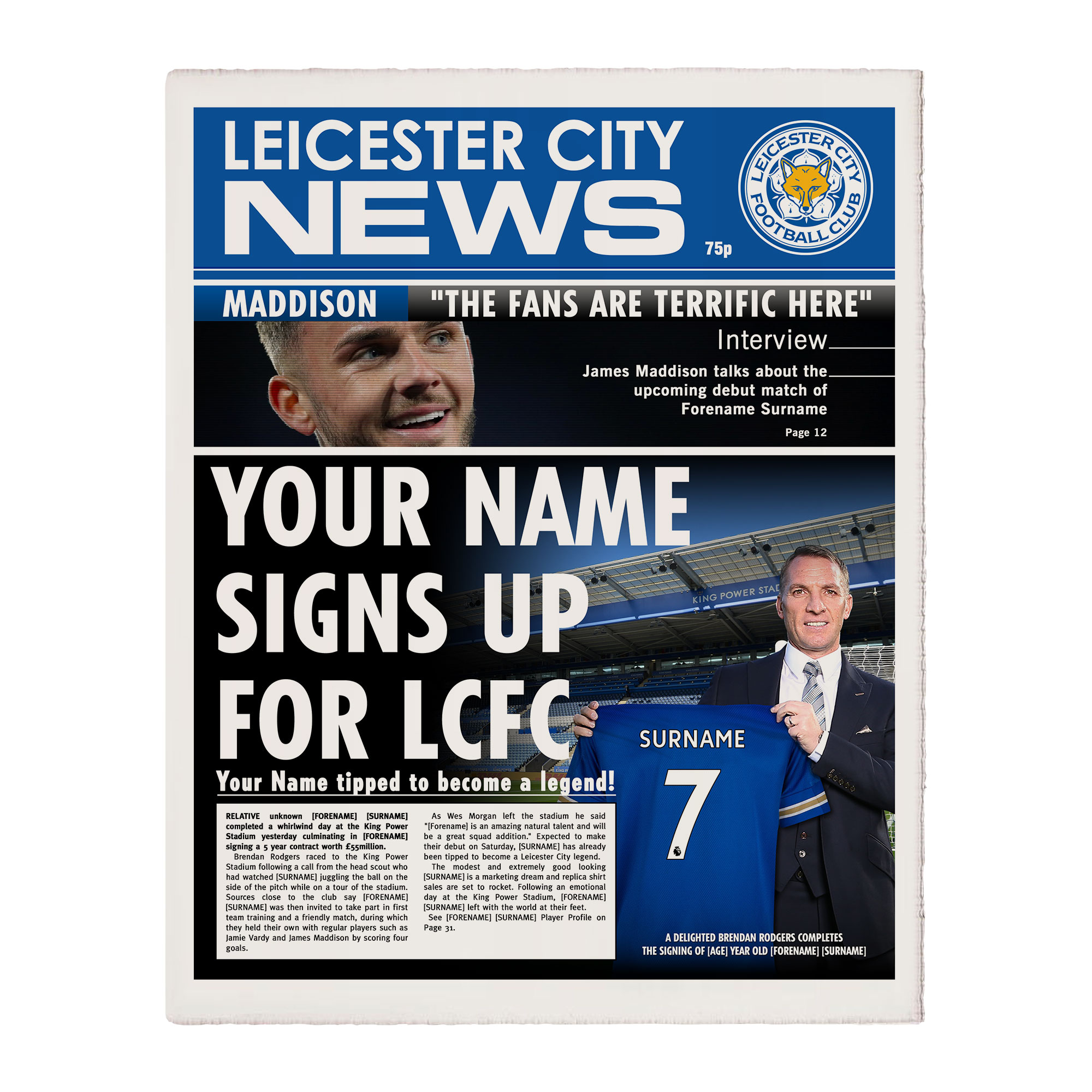 Leicester City FC Gifts Shop for Official LCFC Merchandise