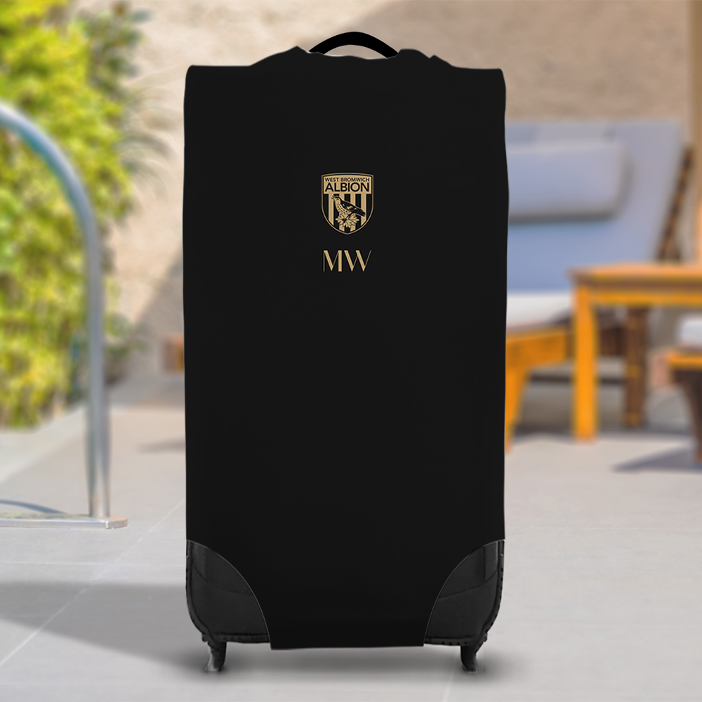 Personalised Sports /& Photo Gifts Compatible with West Bromwich Albion FC Personalised Initials Caseskin Suitcase Cover Large