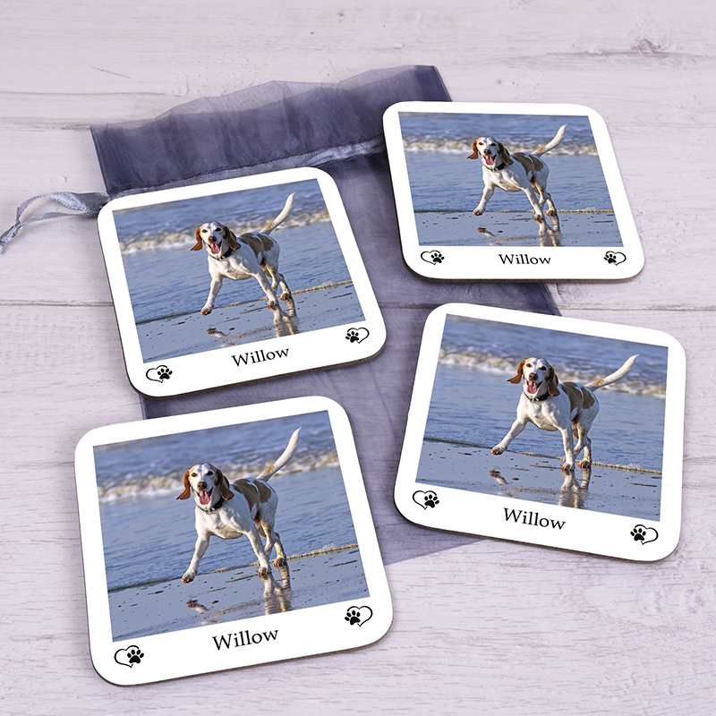 personalised dog coasters