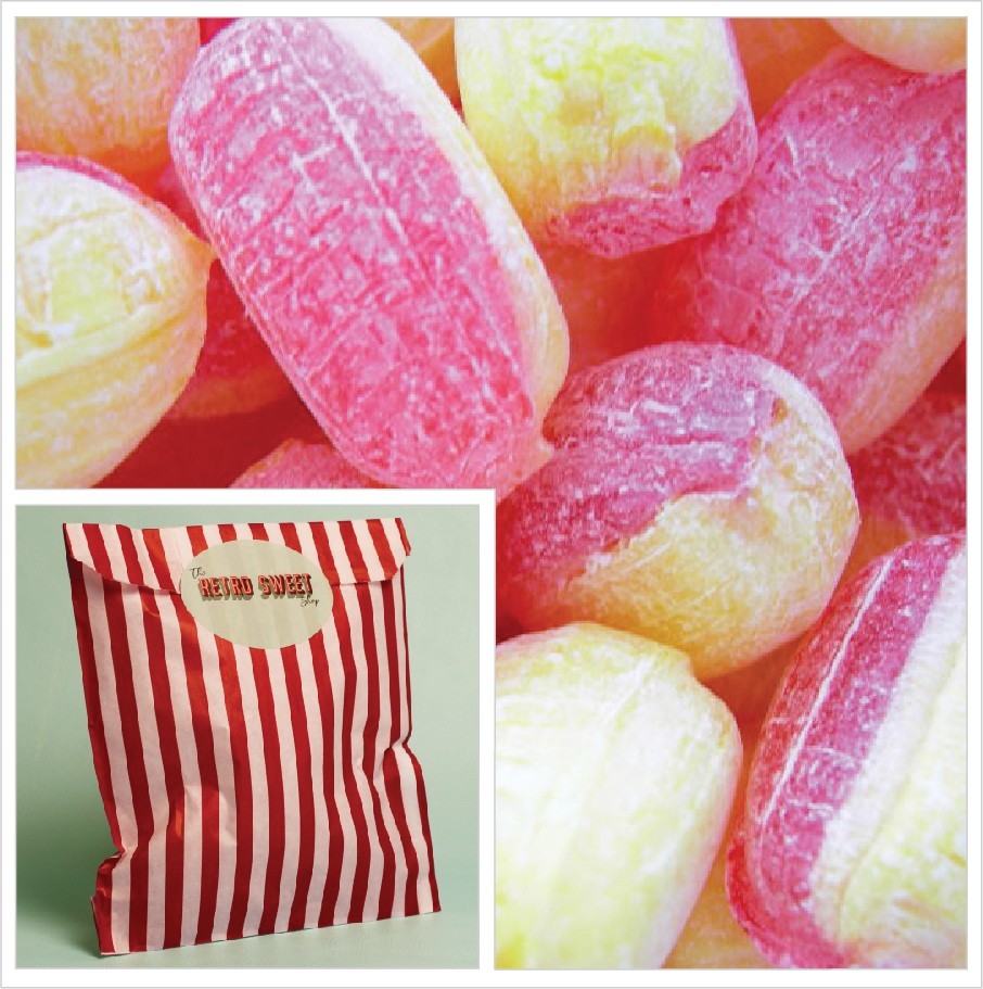 Rhubarb And Custard Boiled Sweets Retro Sweet