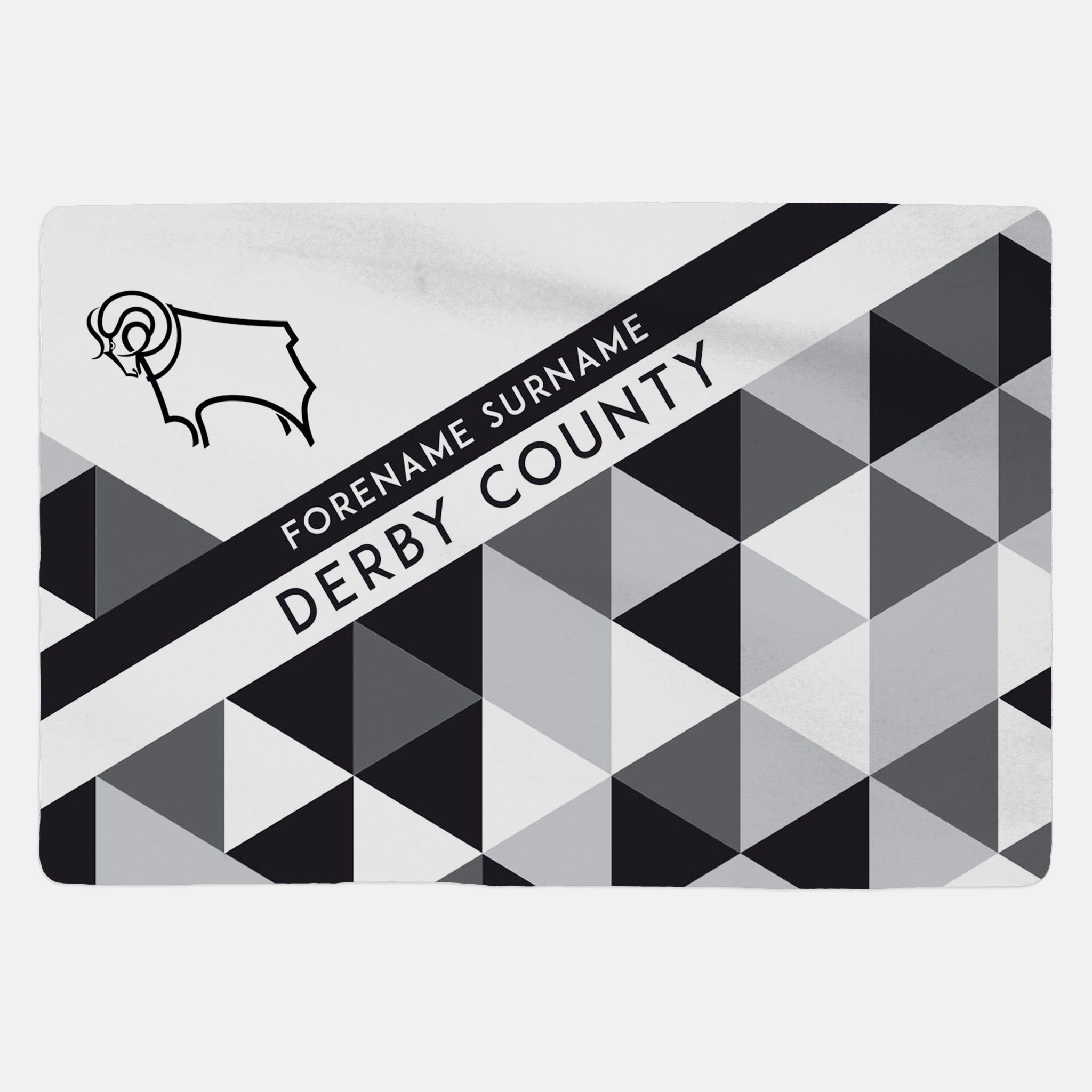 Official Derby County FC PERSONALISED Crest Towel 80cm x 160cm