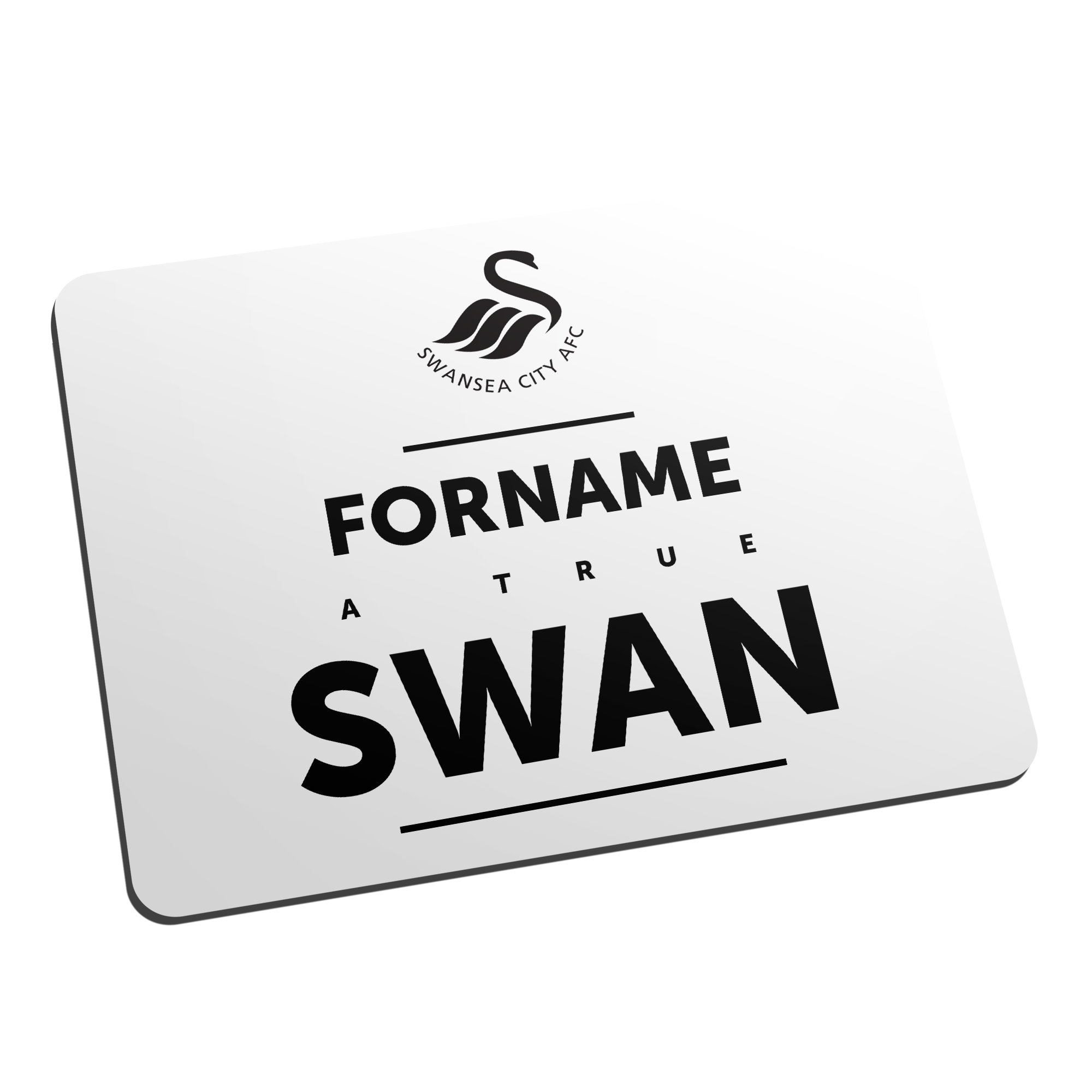 Swansea City Official PERSONALISED AFC Bold Crest Mouse Mat