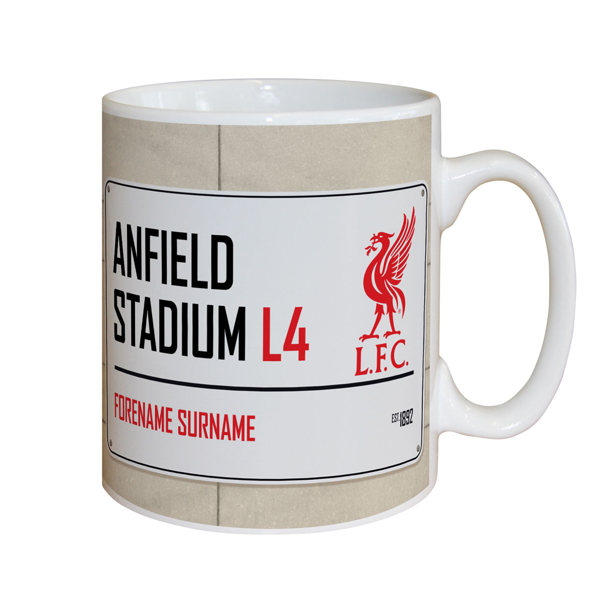 Liverpool Mugs Official LFC Personalised Mugs