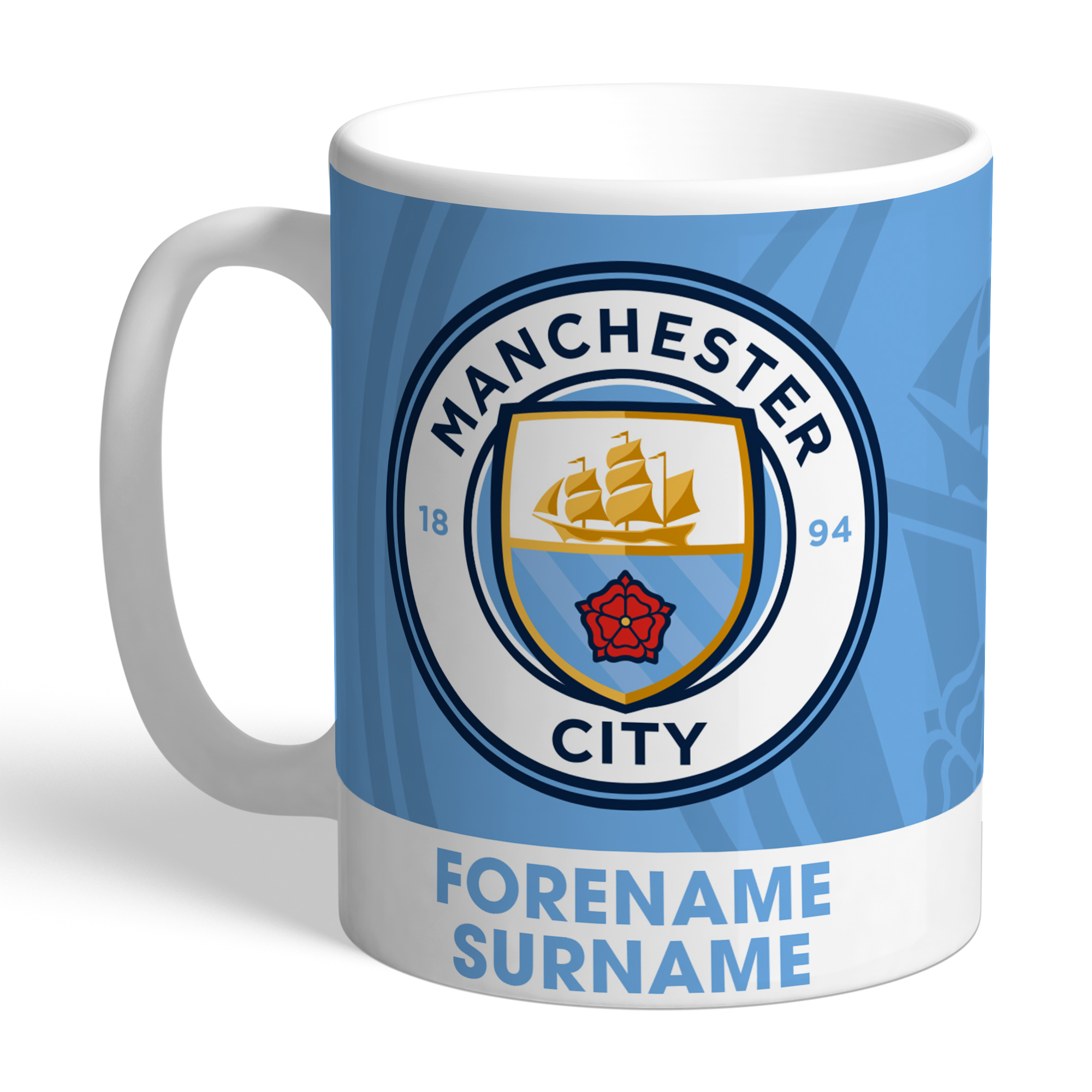Manchester City Mugs Official MCFC Personalised Mugs