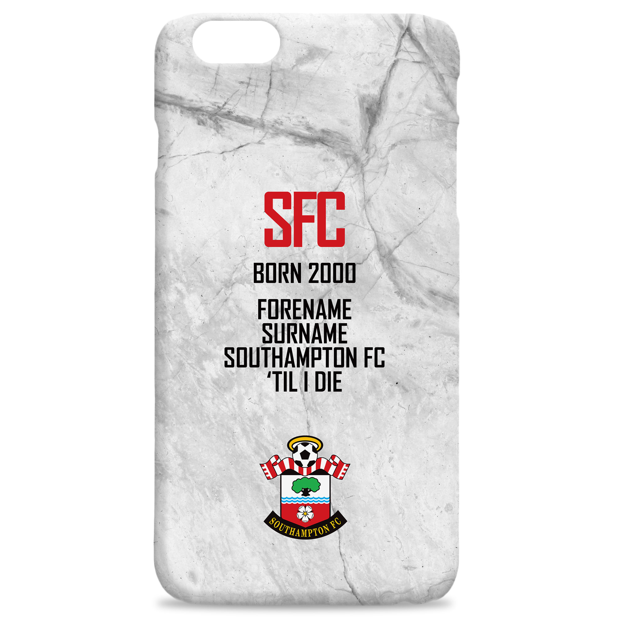 Southampton F.C PROUD Personalised Hard Back Phone Cover