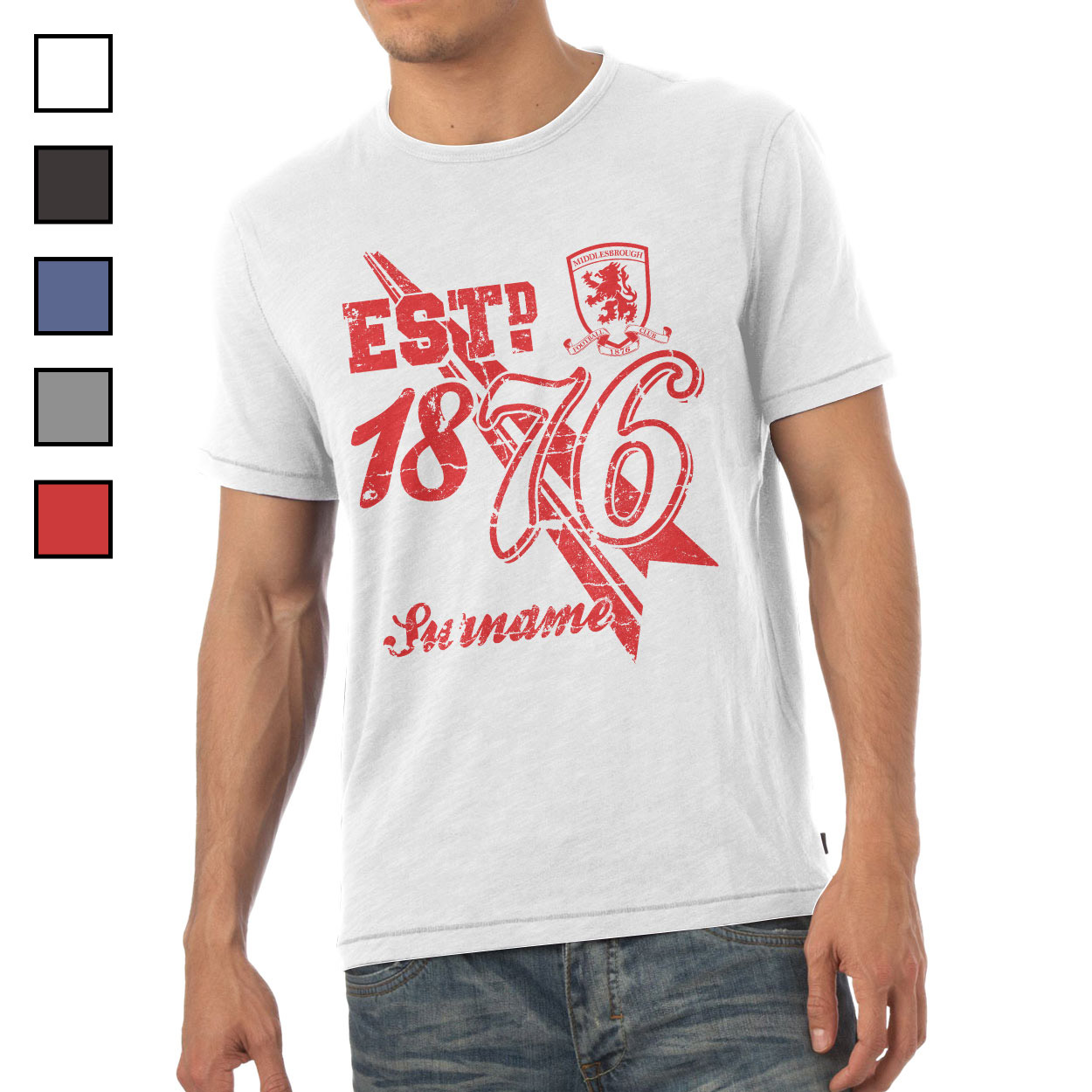 Personalised Middlesbrough FC TShirts