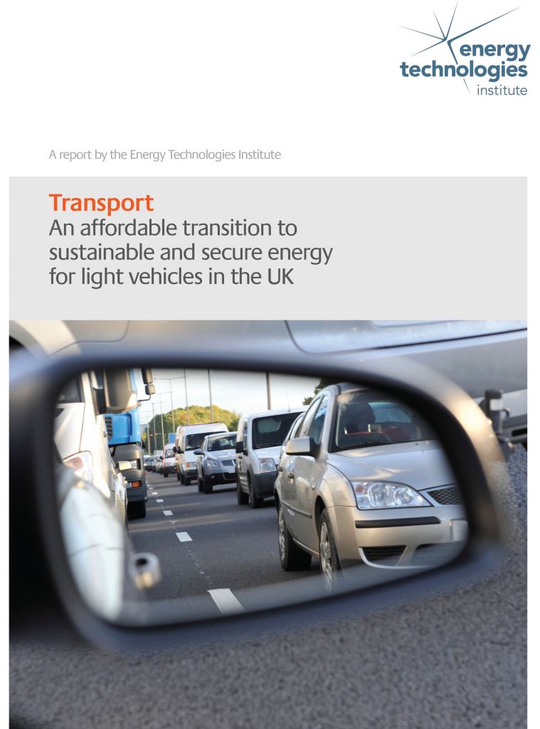 An affordable transition to sustainable and secure energy for light vehicles in the UK - Summary 