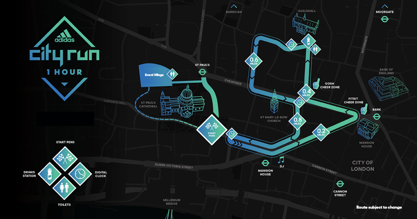 1 Hour Route