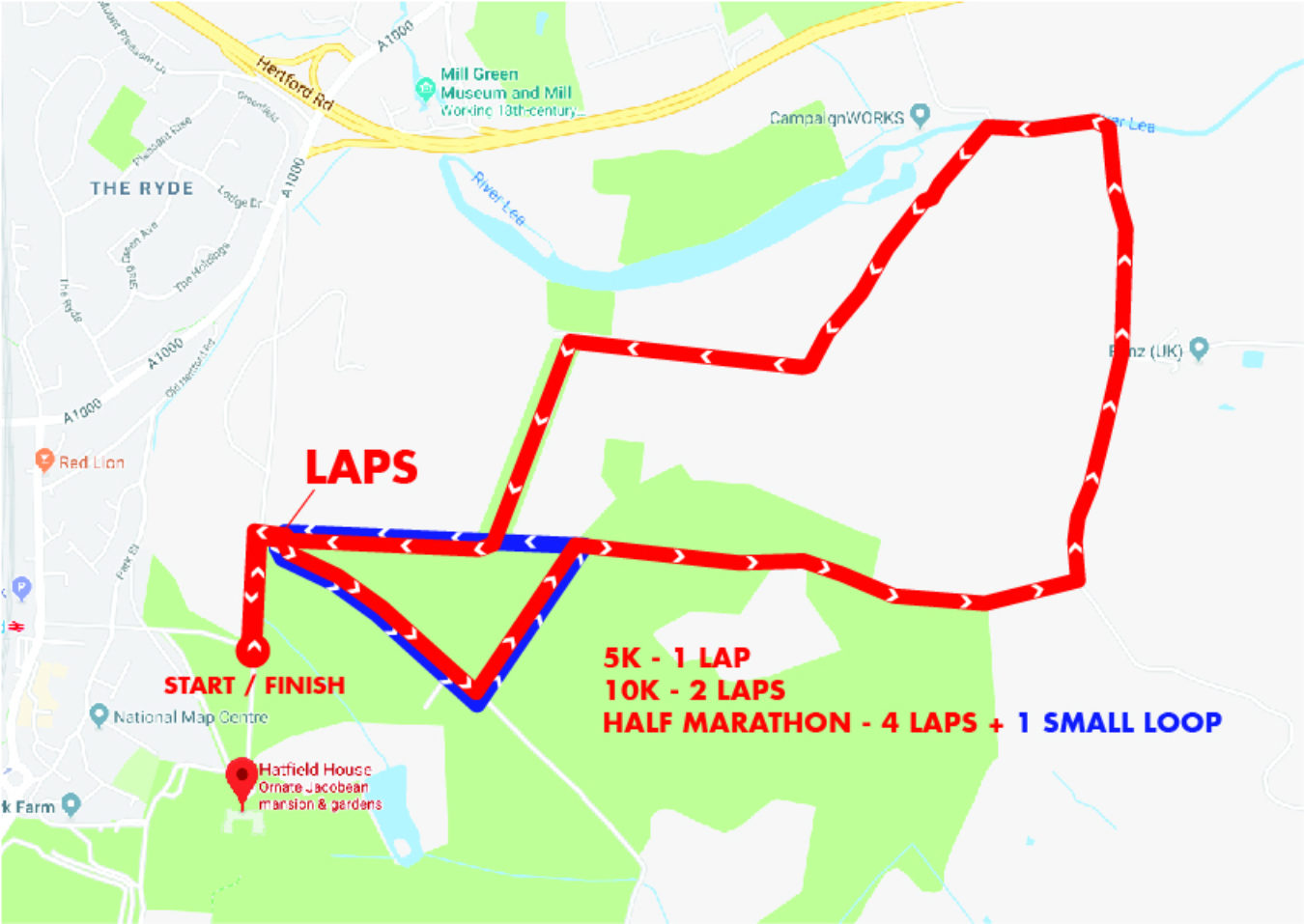 Hatfield House Basic Map