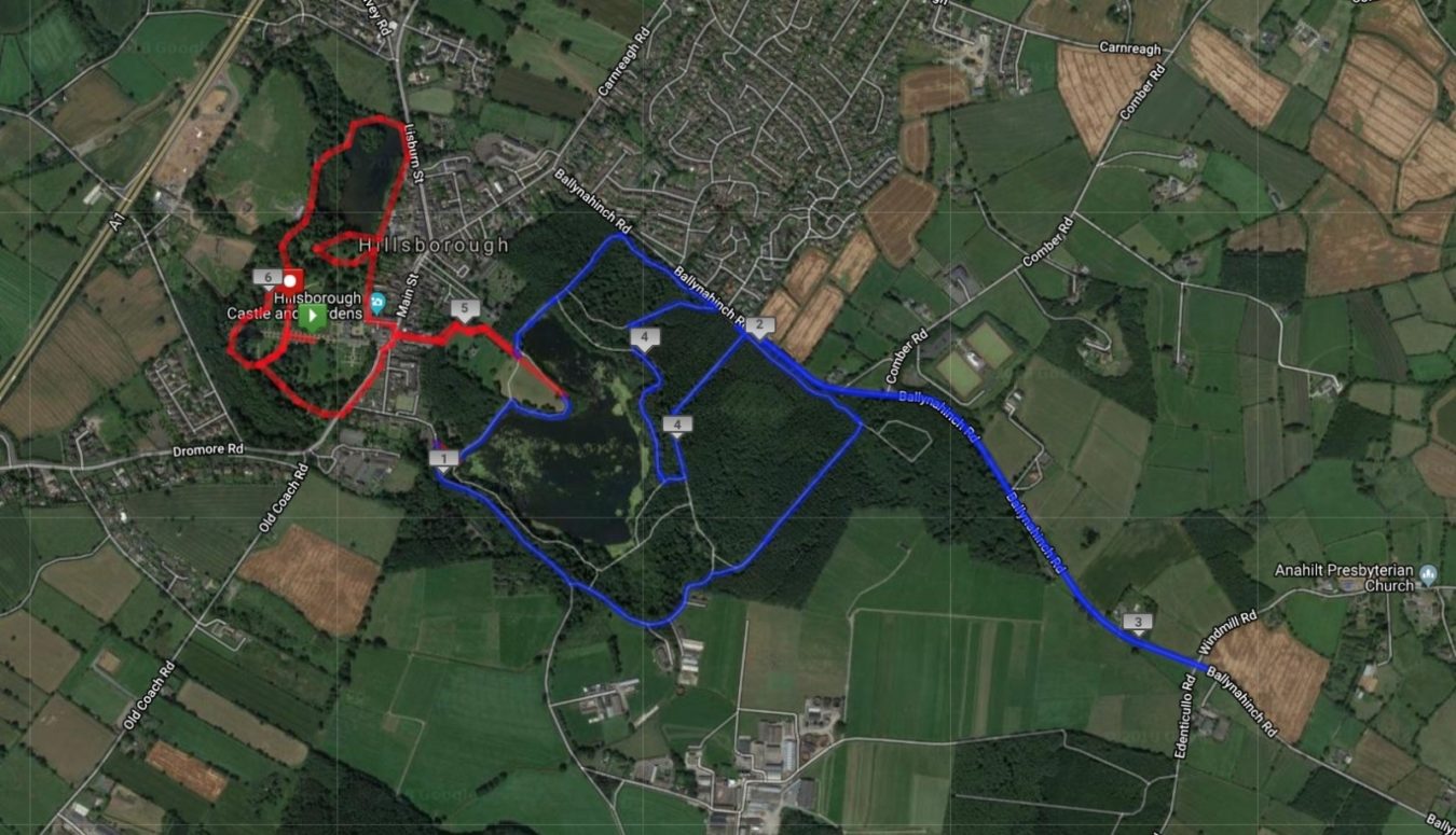 Hillsborough 10K Route