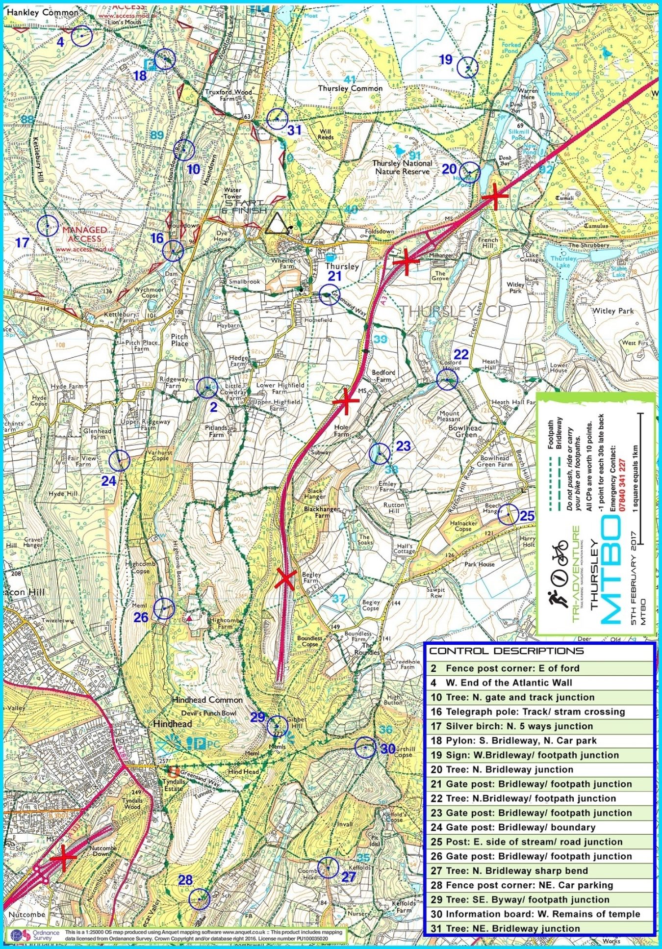 Map Mtbo