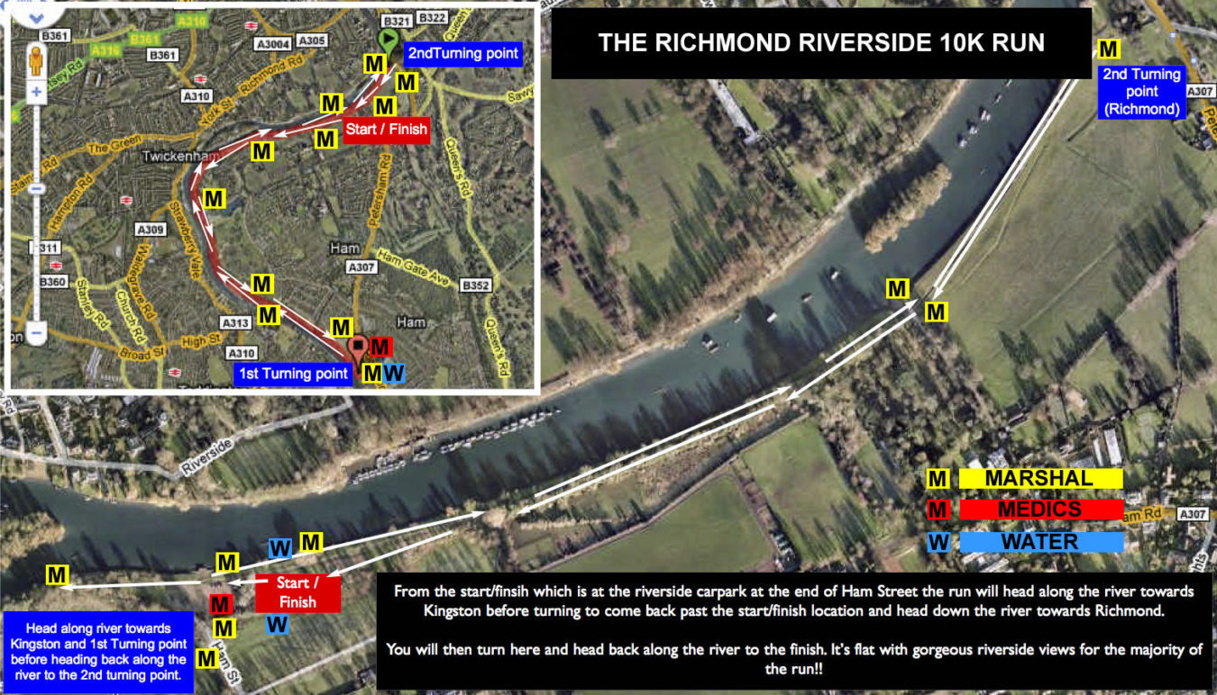 Richmond Riverside Run Route