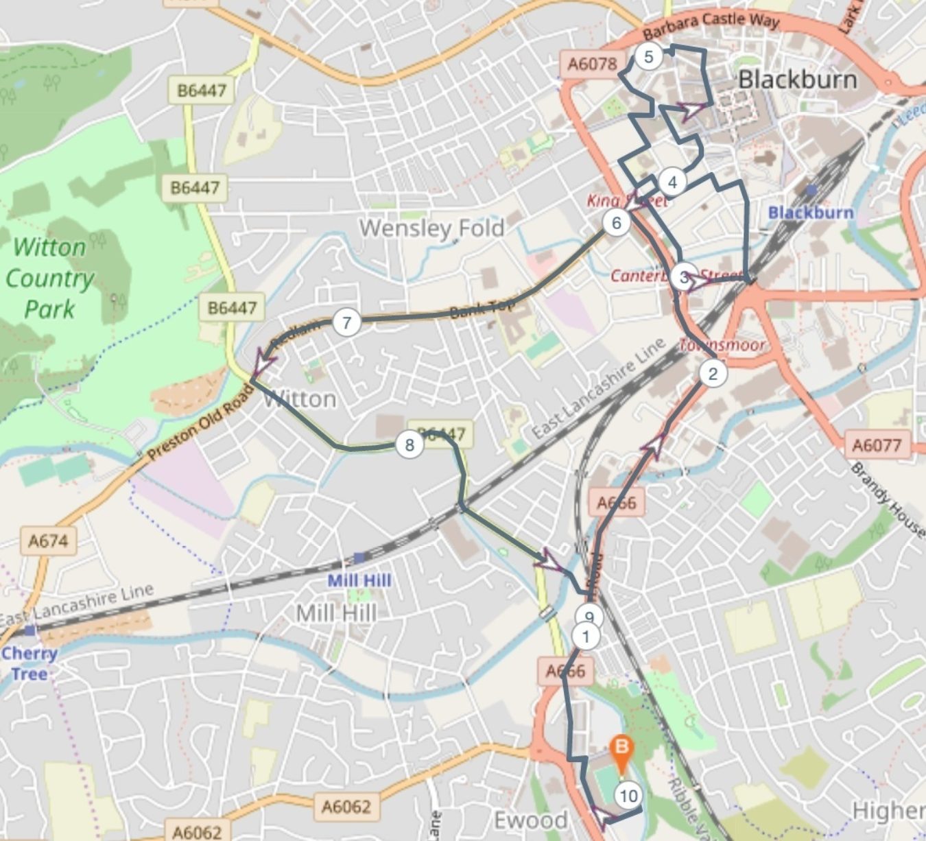 Blackburn10Kcourse