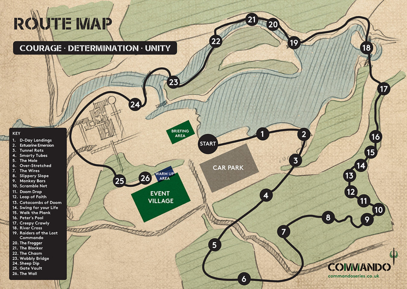 Commando 2019 Route Map