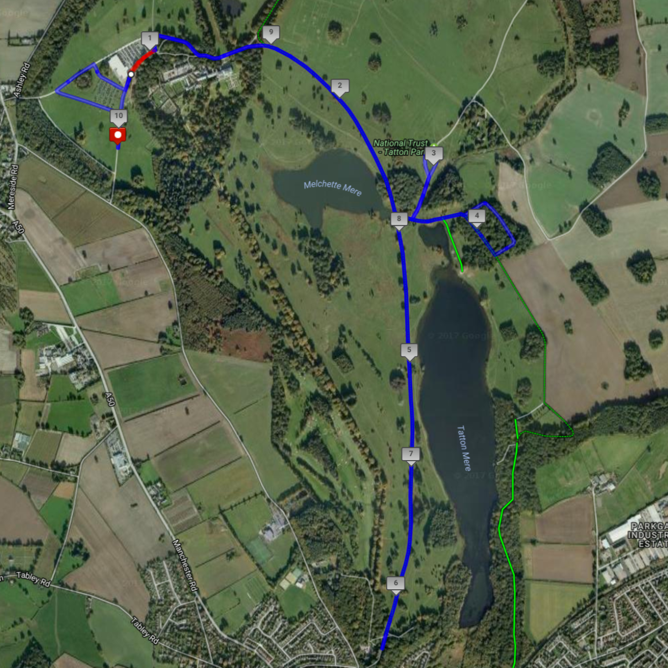Tatton10Kcourse