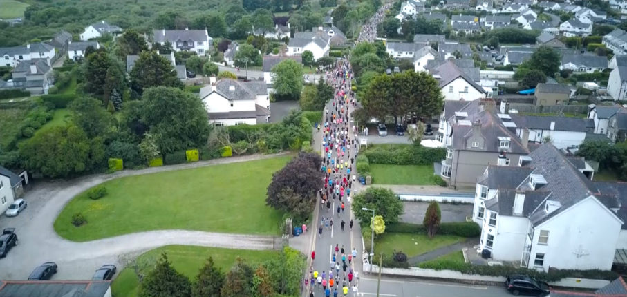 Drone Shot Past Golf Road 2018