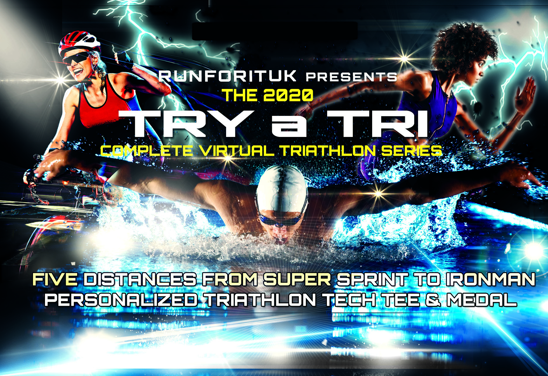 New Year, New You Try a Tri! Virtual Triathlon Series 2020 Sat 29