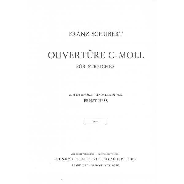 Overture c minor D8 - Viola 1