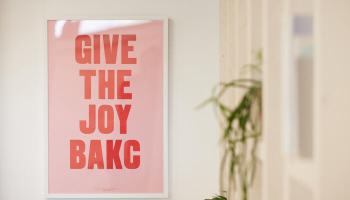 Give the Joy Bakc FortyTwo Studio